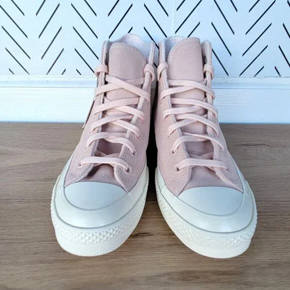 ❤️Converse Chuck 70 Hi Suede Pebble Pink Size 8.5 Women's Shoes Sneakers A07901C
